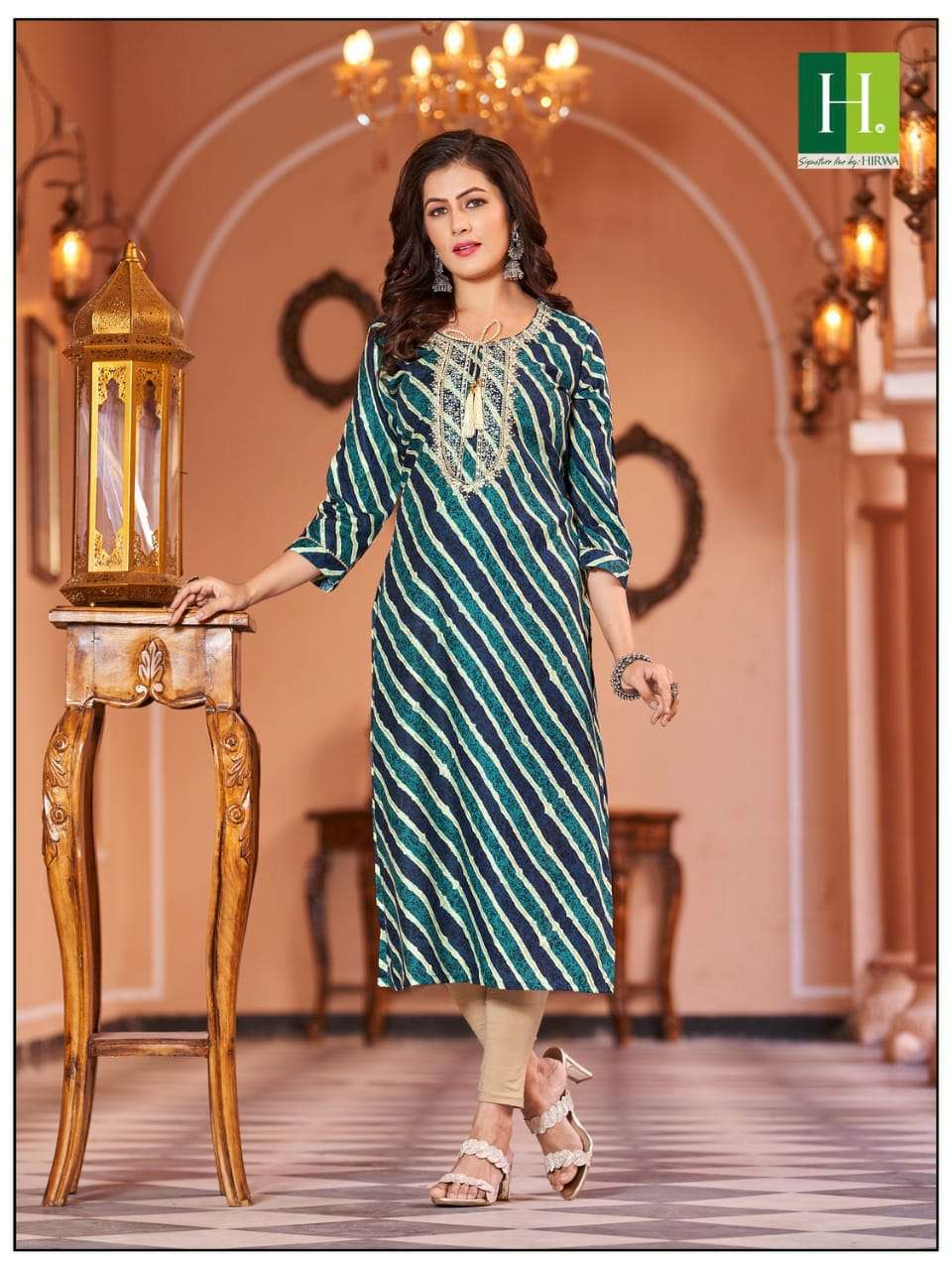 Diya Trends Bandhej Vol.1 Stylish Bandhani Print Kurti With Bottoms At  Online Best Price