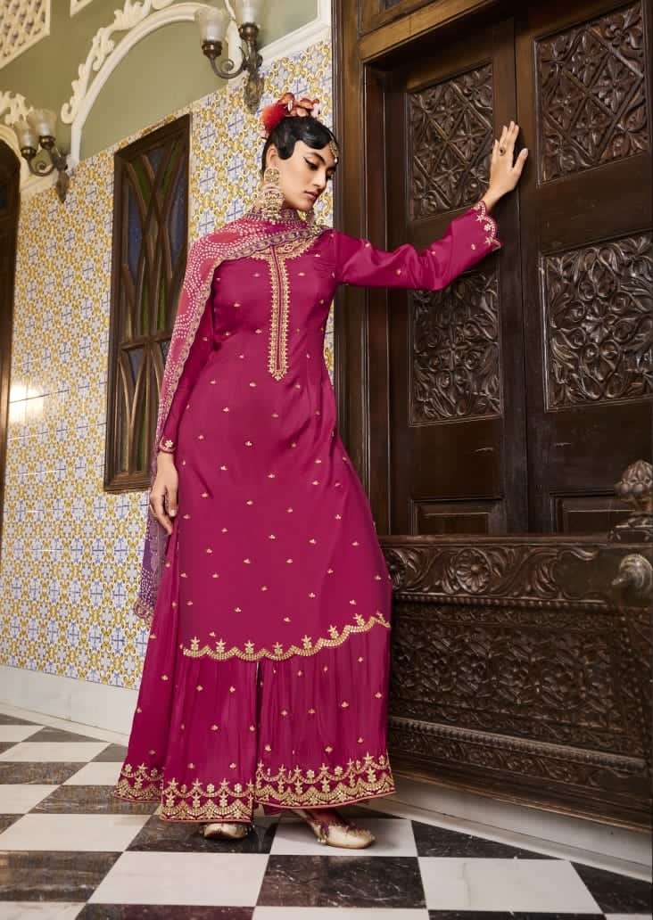 179117 organza silk viscose salwar suit manufacturer in surat - Reewaz  International | Wholesaler & Exporter of indian ethnic wear catalogs.