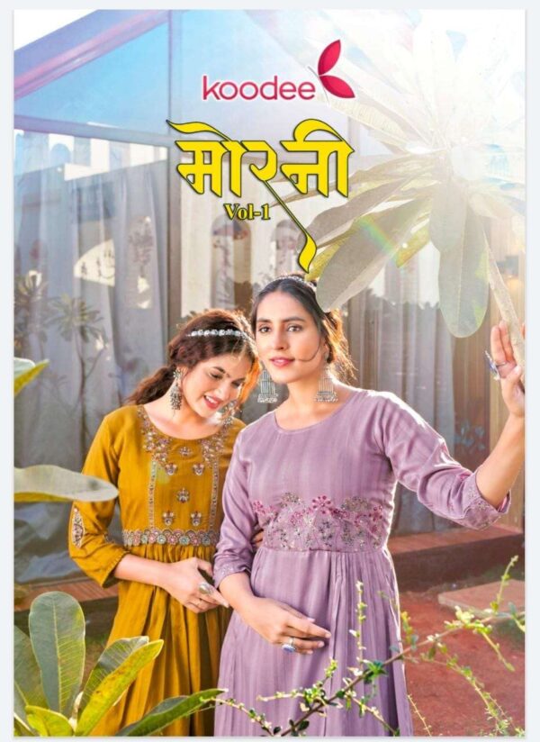 koodee morni vol 1 1001 1006 series fancy work designer only kurtis catalogue latest collection 6 2023 01 21 15 11 54
