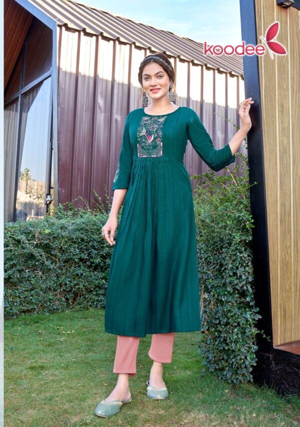 koodee morni vol 1 1001 1006 series fancy work designer only kurtis catalogue latest collection 7 2023 01 21 15 11 54