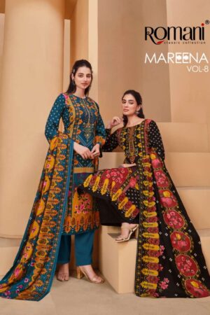 romani mareena vol 8 printed designer salwar kameez wholesale price surat 2023 01 21 15 48 46