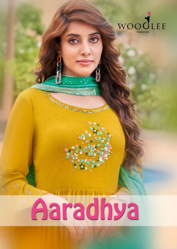 WOOGLEE AARADHYA New Catalogue Rehmat Boutique Kurti  WOOGLEE AARADHYA, WOOGLEE AARADHYA latest catalogue 2023, WOOGLEE AARADHYA single piece, WOOGLEE AARADHYA Catalogue price, WOOGLEE AARADHYA wholesale price, WOOGLEE AARADHYA latest catalogue, WOOGLEE AARADHYA suits price, WOOGLEE AARADHYA ethnic, WOOGLEE AARADHYA indian salwar suit, WOOGLEE AARADHYA dress material WOOGLEE-AARADHYA-RAYON-PRINTED-GOWN-WITH-DUPATTA-1