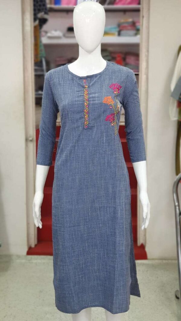 pratham fashion dilbar designer light work pocket kurtis collection 4 2023 02 03 15 00 15