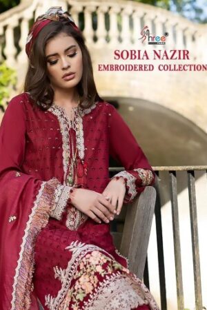 SHREE FABS SOBIA NAZIR EMBROIDERED COLLECTION NEW BEAUTIFUL CATALOGUE Rehmat Boutique