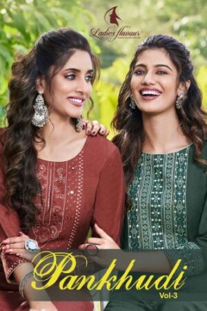 LADIES FLAVOUR PANKHUDI VOL 3 NEW BEAUTIFUL CATALOGUE Rehmat Boutique