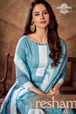 SKT SUITS RESHAM  NEW BEAUTIFUL CATALOGUE Rehmat Boutique