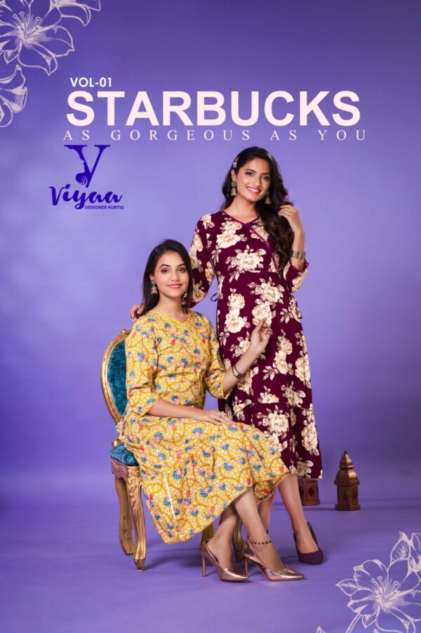 VIYAA DESIGNER STARBUCKS NEW BEAUTIFUL CATALOGUE Rehmat Boutique