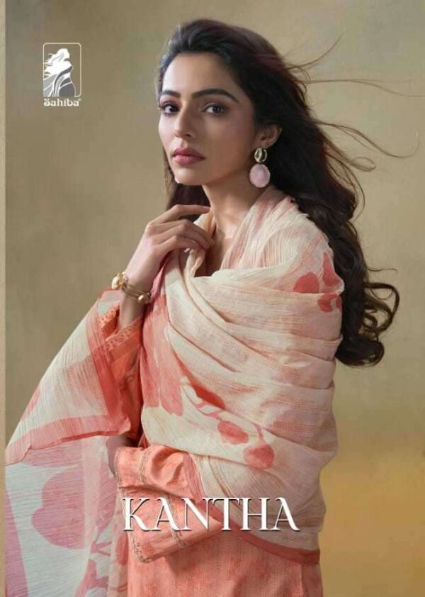 sahiba kantha pure cotton lawn digital print suit  NEW BEAUTIFUL CATALOGUE - Image 2