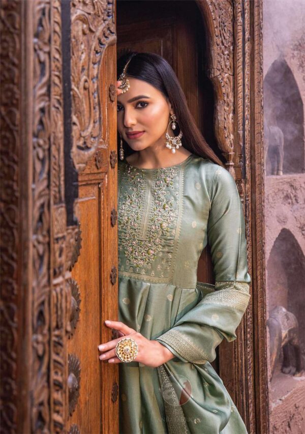 haseen pal vol 9 designer banarasi silk readymade suit  NEW BEAUTIFUL CATALOGUE - Image 13