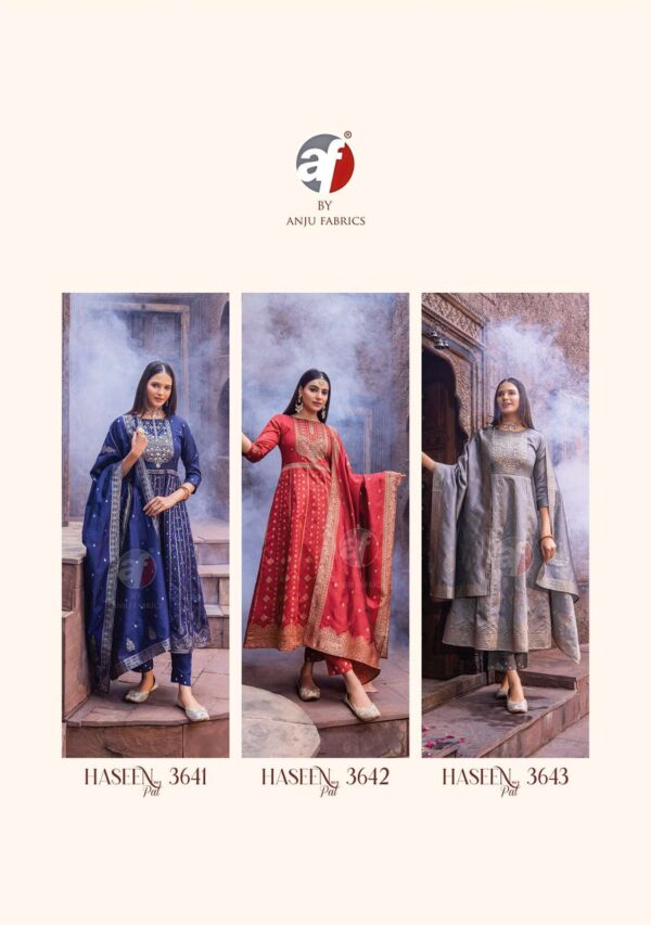 haseen pal vol 9 designer banarasi silk readymade suit  NEW BEAUTIFUL CATALOGUE - Image 3