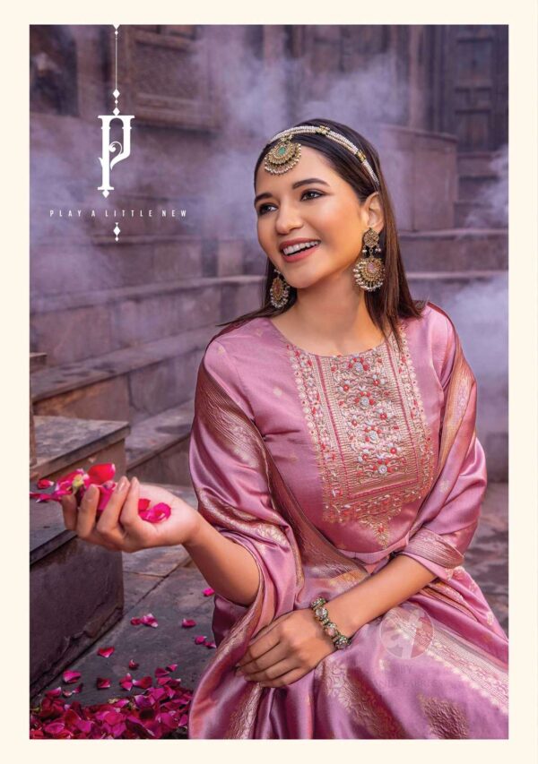 haseen pal vol 9 designer banarasi silk readymade suit  NEW BEAUTIFUL CATALOGUE - Image 6