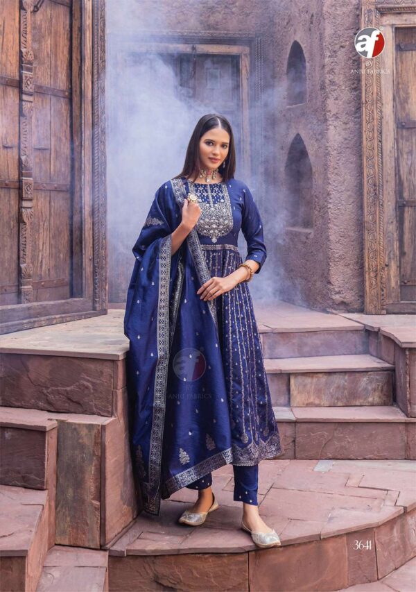 haseen pal vol 9 designer banarasi silk readymade suit  NEW BEAUTIFUL CATALOGUE - Image 8