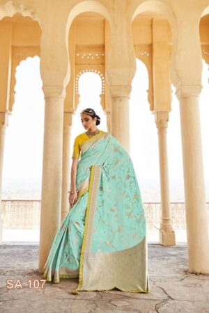 kimora sindhuri rani designer pure dola silk with fancy lace border saree 2024 04 18 18 04 51