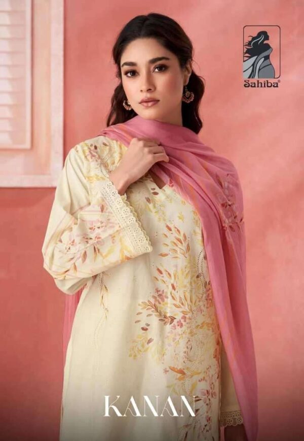 sahiba kanan pure cotton lawn digital print suit  NEW BEAUTIFUL CATALOGUE - Image 3