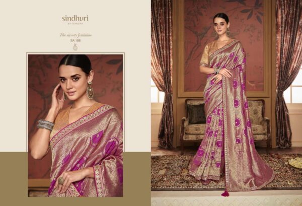 kimora sindhuri maharani series 182-192 Soft Pure Dola Silk Saree  NEW BEAUTIFUL CATALOGUE - Image 16
