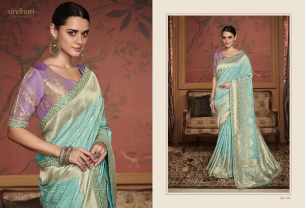 kimora sindhuri maharani series 182-192 Soft Pure Dola Silk Saree  NEW BEAUTIFUL CATALOGUE - Image 5