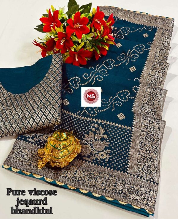 ms brand beautiful viscose zcard zari weaving c pallu lehriya silk saree 4 2024 05 01 08 54 44