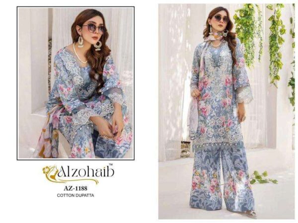 alzohaib sakina vol 2 series 1182-1192  cotton wholesale suit - Image 3
