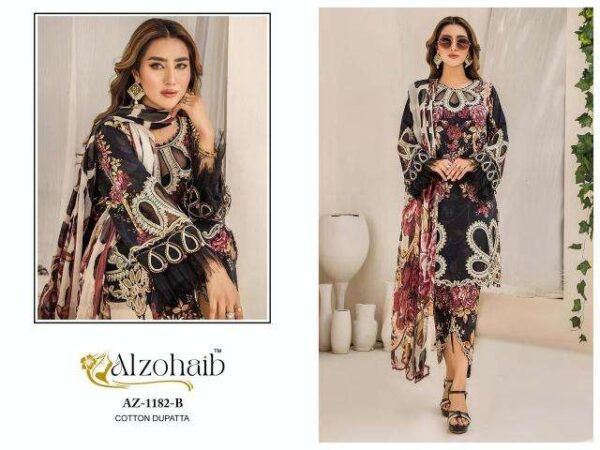 alzohaib sakina vol 2 series 1182-1192  cotton wholesale suit - Image 6