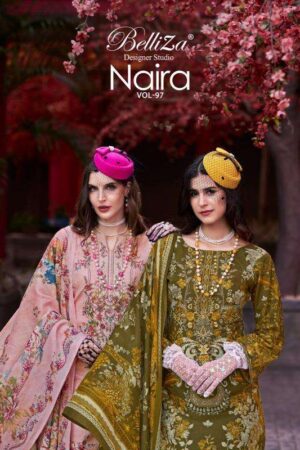 belliza naira vol 97 series 805001-805008 cotton wholesale suit