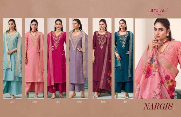 lily & lali nargis series 25001-25006 roman butti wholesale suit - Image 13