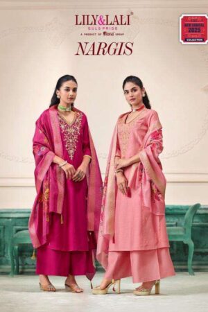 lily & lali nargis series 25001-25006 roman butti wholesale suit