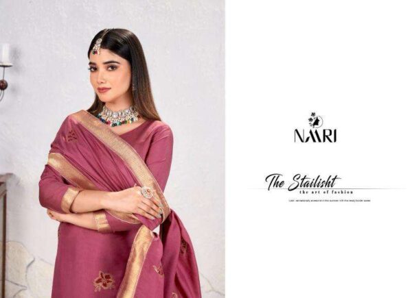 naari chhaava series 129001-129003 muslin jAcquard wholesale suit - Image 2
