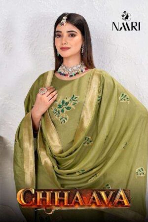 naari chhaava series 129001-129003 muslin jAcquard wholesale suit