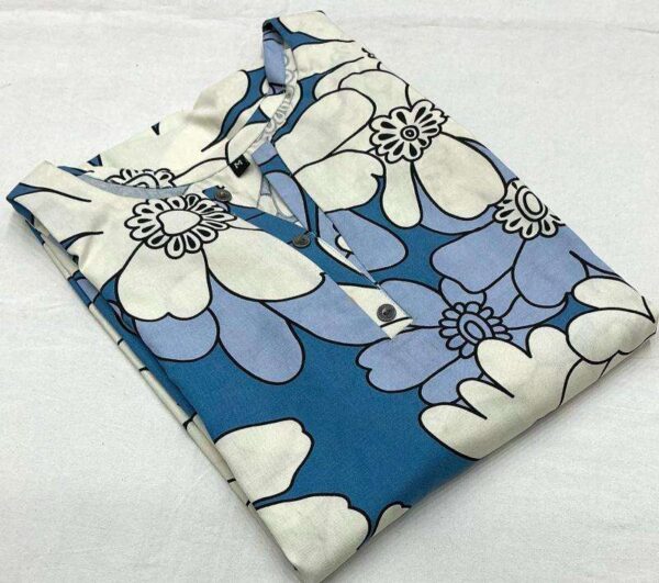 pr kc 419 floral rayon printed daily wear long kurtis - Image 10