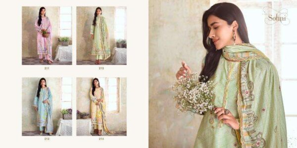sohni spring vol 14 series 211-214 linen wholesale suit - Image 6