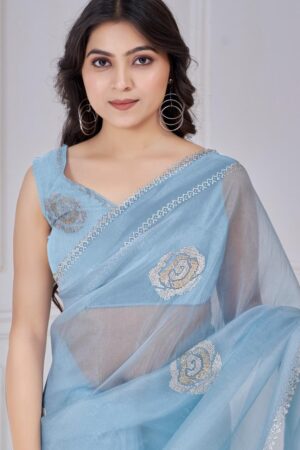 mehak 953a-953f organza wholesale saree