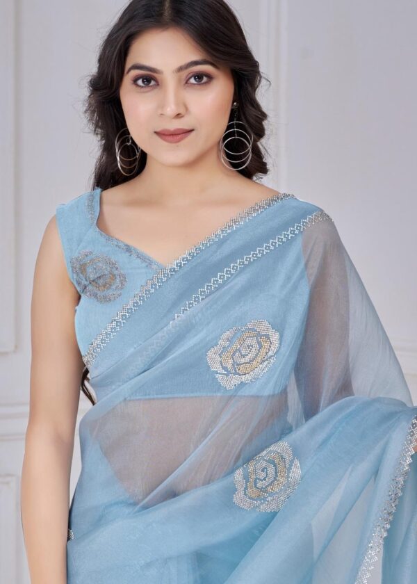 mehak 953a-953f organza wholesale saree
