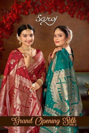Saroj grand opening silk vol 2 series 1001-1006 silk wholesale saree