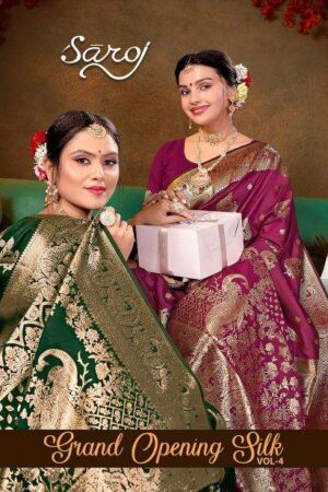 Saroj grand opening silk vol 4 series 1001-1006 silk wholesale saree