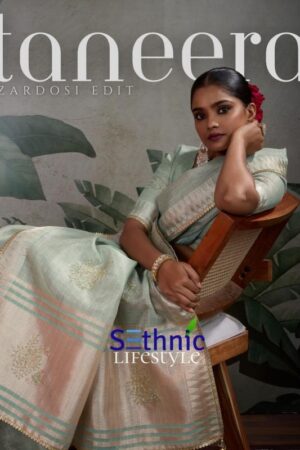 sethnic lifestyle taneera series 85001-85004 linen tissue wholesale saree