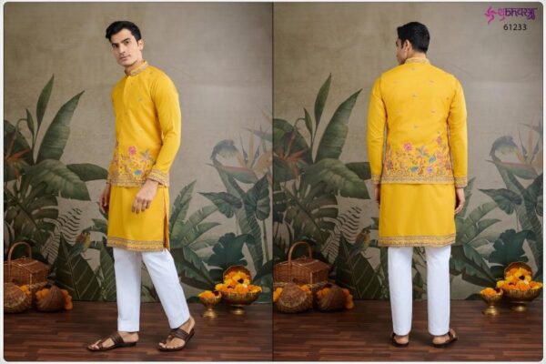shubhvastra rajwada attires vol 1 cotton koti style readymade mens kurta