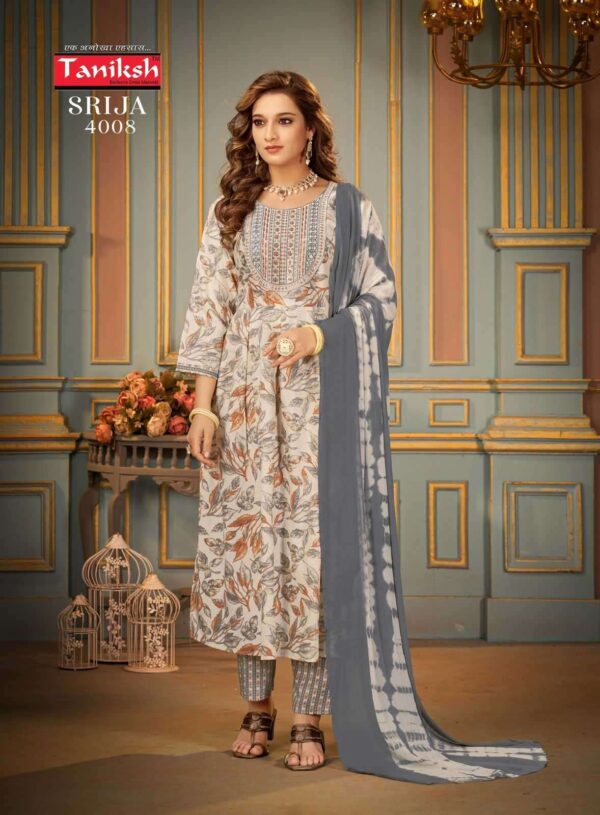 taniksh srija vol 4 series 4001-4008 rayon print suit - Image 2