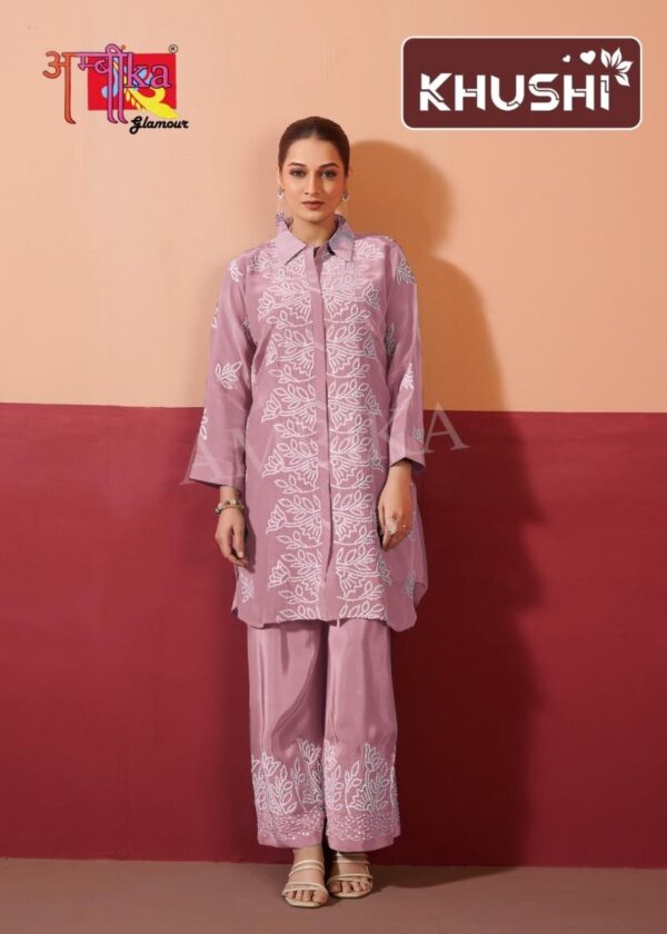 ambika kurti khushi natural crape combo wholesale co-ord sets - Image 15