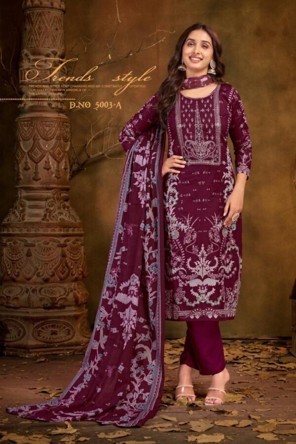bipson prints gulnaaz 5003 cotton wholesale suit - Image 16