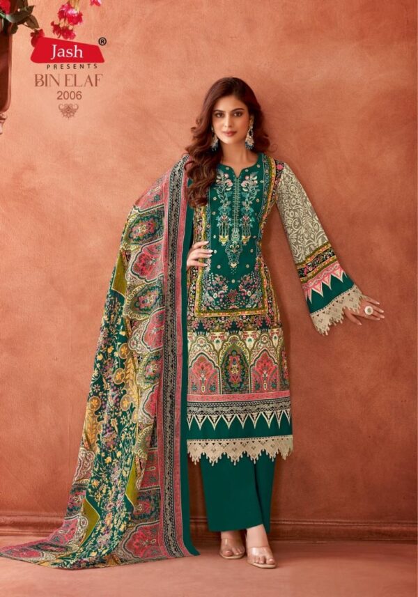 jash bin elaf series 2001-2010 pure cotton wholesale suit - Image 10