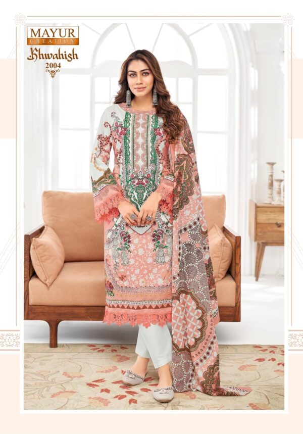 Mayur Khwahish Vol-02 series 2001-2008 Pure Lawn Cotton wholesale suit - Image 2