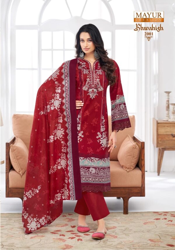 Mayur Khwahish Vol-02 series 2001-2008 Pure Lawn Cotton wholesale suit - Image 3