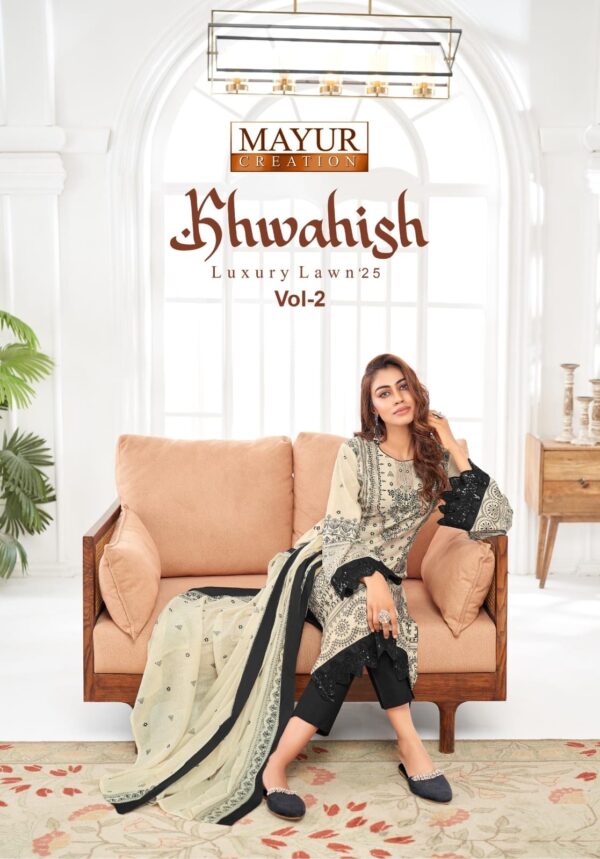 Mayur Khwahish Vol-02 series 2001-2008 Pure Lawn Cotton wholesale suit