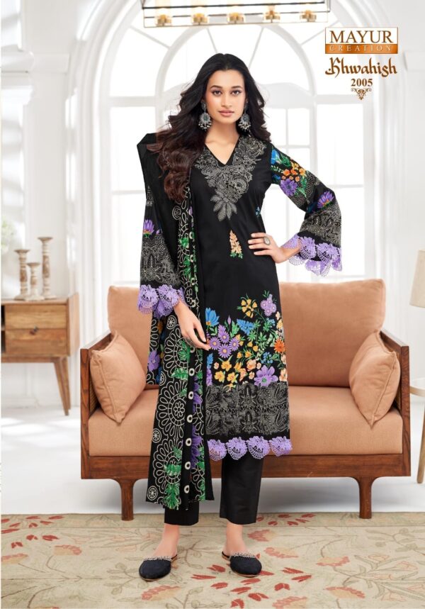 Mayur Khwahish Vol-02 series 2001-2008 Pure Lawn Cotton wholesale suit - Image 5
