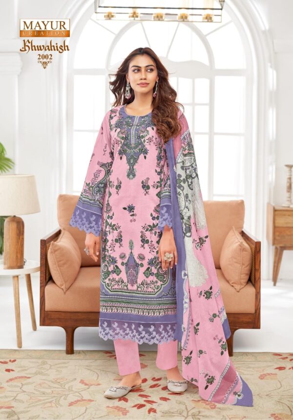 Mayur Khwahish Vol-02 series 2001-2008 Pure Lawn Cotton wholesale suit - Image 8