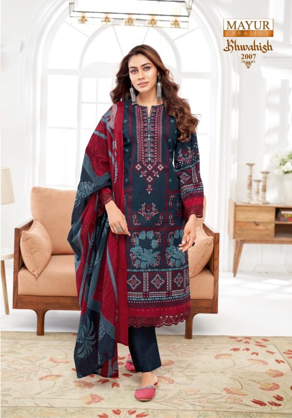 Mayur Khwahish Vol-02 series 2001-2008 Pure Lawn Cotton wholesale suit - Image 9