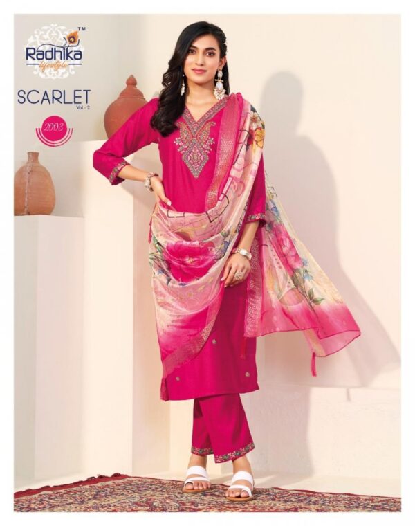 radhika lifestyle scarlet vol 2 series 2001-2006 VERTICAN SILK wholesale suit - Image 11