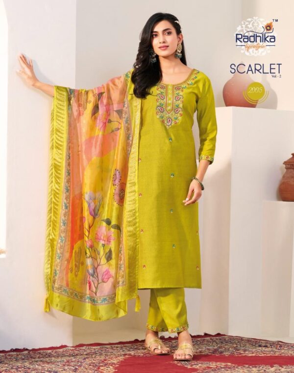radhika lifestyle scarlet vol 2 series 2001-2006 VERTICAN SILK wholesale suit - Image 4