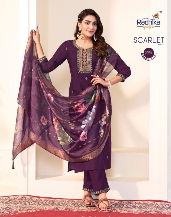radhika lifestyle scarlet vol 2 series 2001-2006 VERTICAN SILK wholesale suit - Image 7