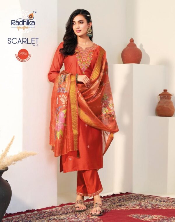 radhika lifestyle scarlet vol 2 series 2001-2006 VERTICAN SILK wholesale suit - Image 9